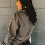 Pigment-Dyed Quarter Zip Pullover - Pigment Charcoal