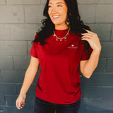 Simply Southern Harvest Tee - Carmine
