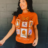 Simply Southern Fall Stamp Tee - Caramel