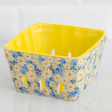 Natural Life Ceramic Berry Colander - Cream Floral - Lace and Grace Boutique