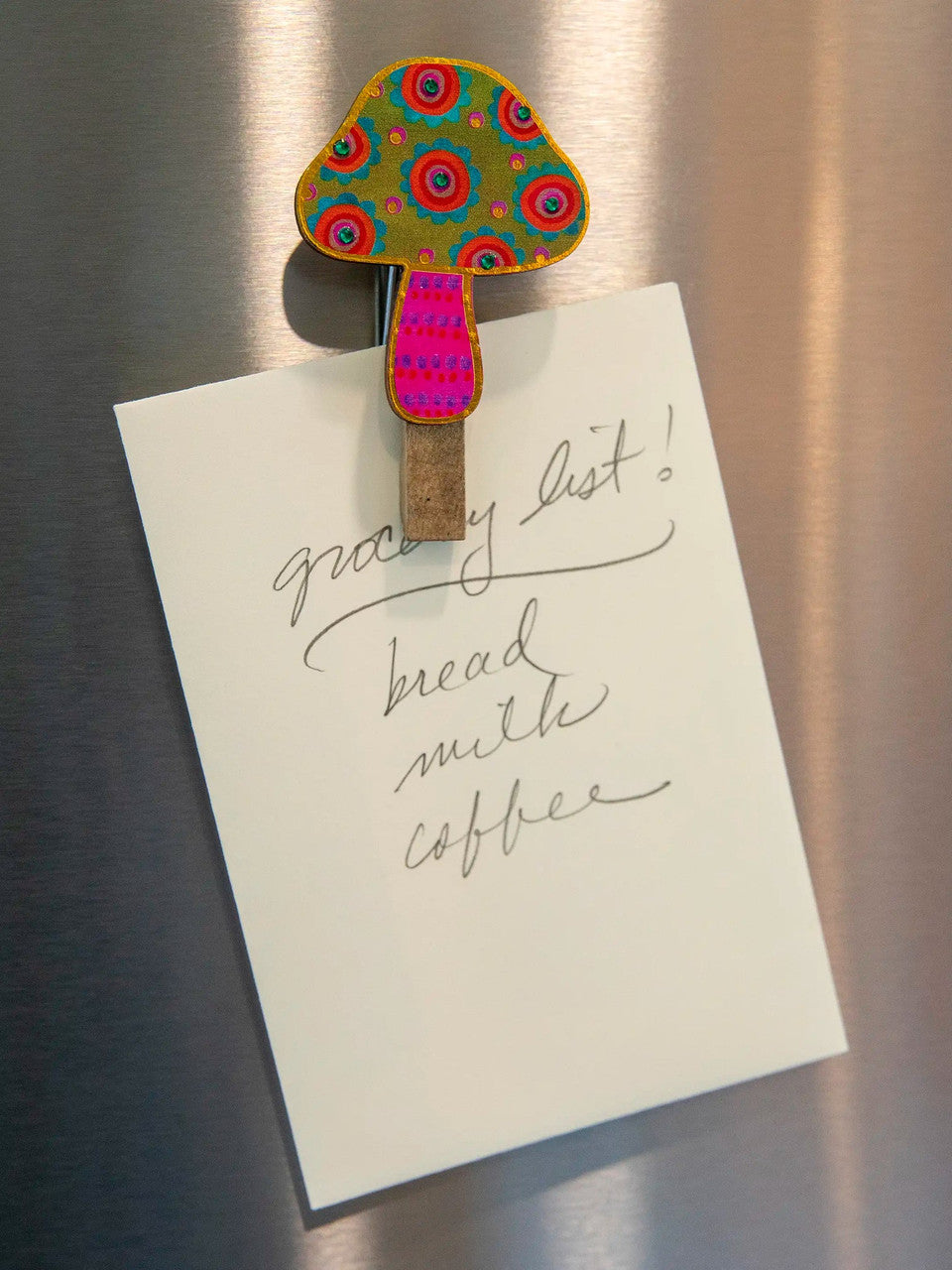Natural Life Happy Magnet Clips - Mushroom - Lace and Grace Boutique