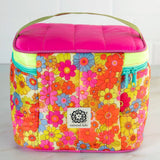 Natural Life Lunchbox Mini Cooler - Yellow & Pink Retro - Lace and Grace Boutique