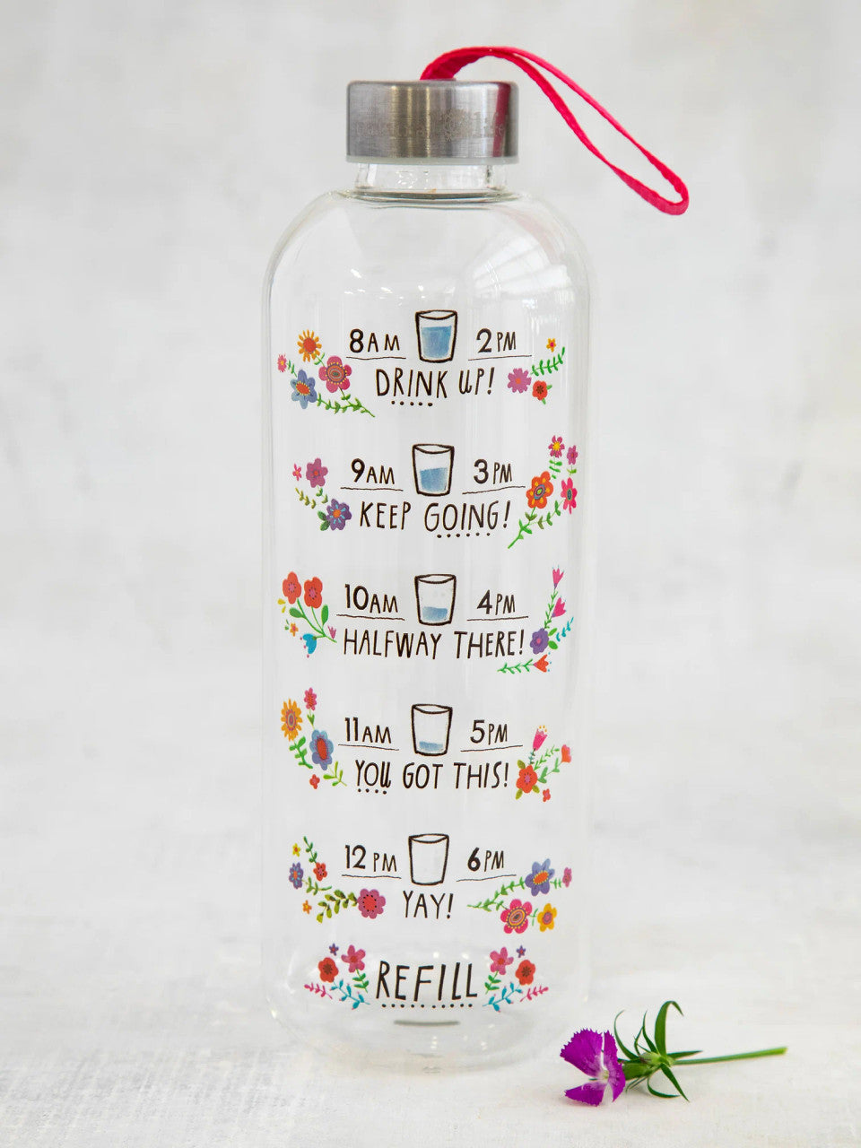 Natural Life Glass Water Bottle - 32oz - Lace and Grace Boutique