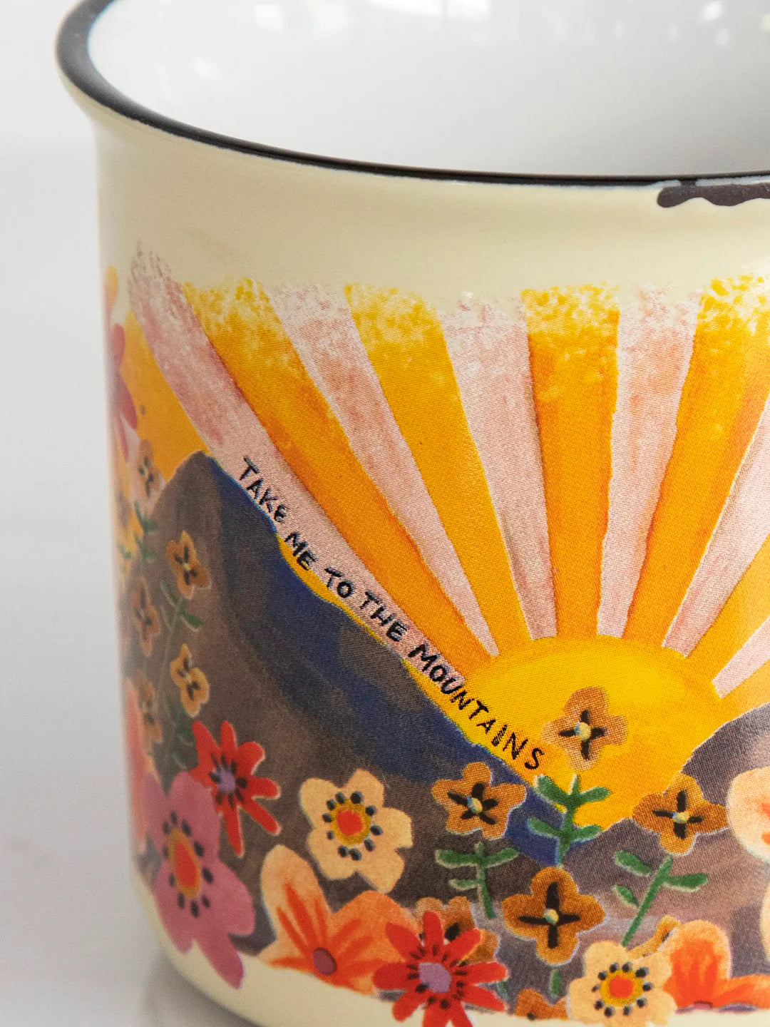 Natural Life Camp Coffee Mug - Mountains - Lace and Grace Boutique