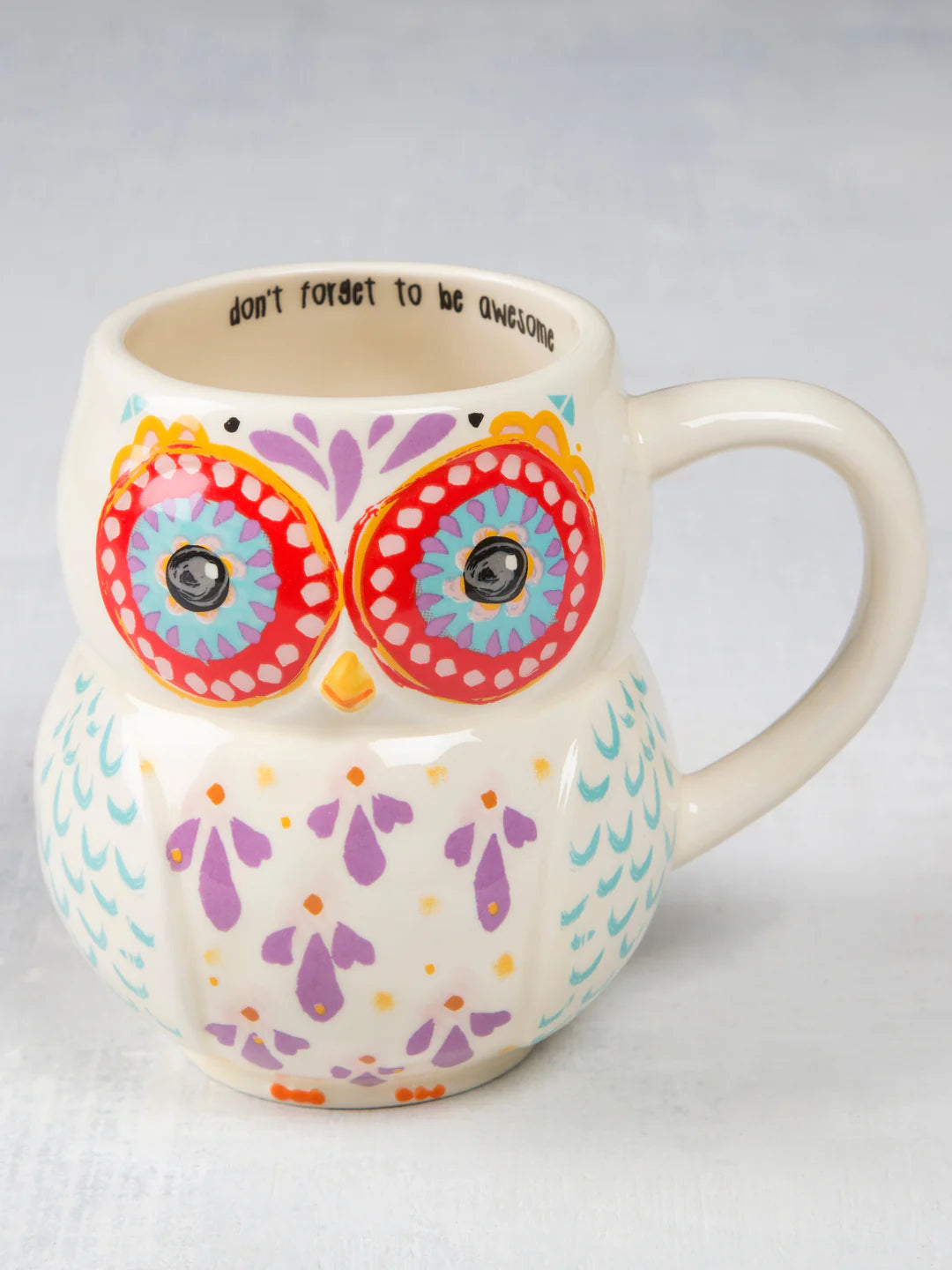 Natural Life Folk Mug - Eleanor The Owl - Lace and Grace Boutique