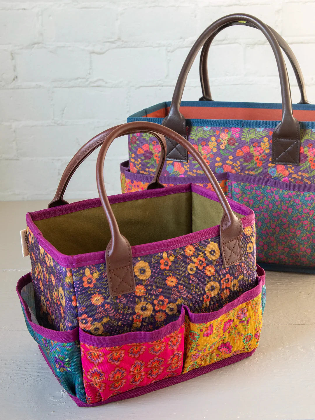 Natural Life Mimi Boho Utility Tote - Floral Mix - Lace and Grace Boutique
