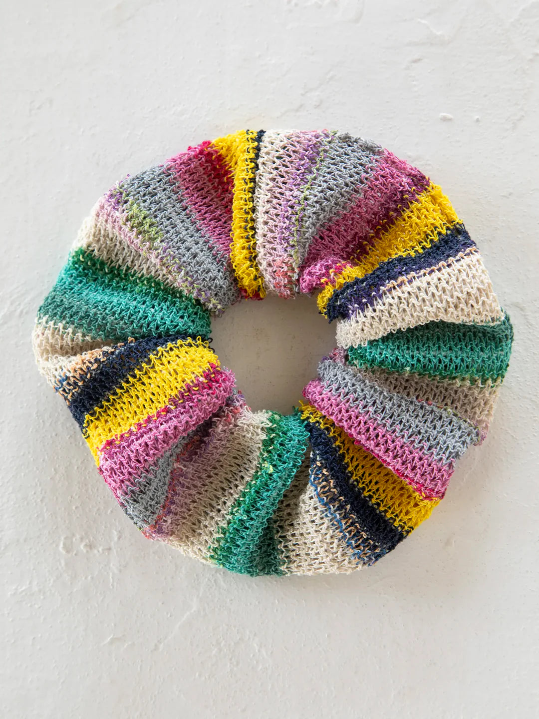 Colorful crochet scrunchie by Natural Life.