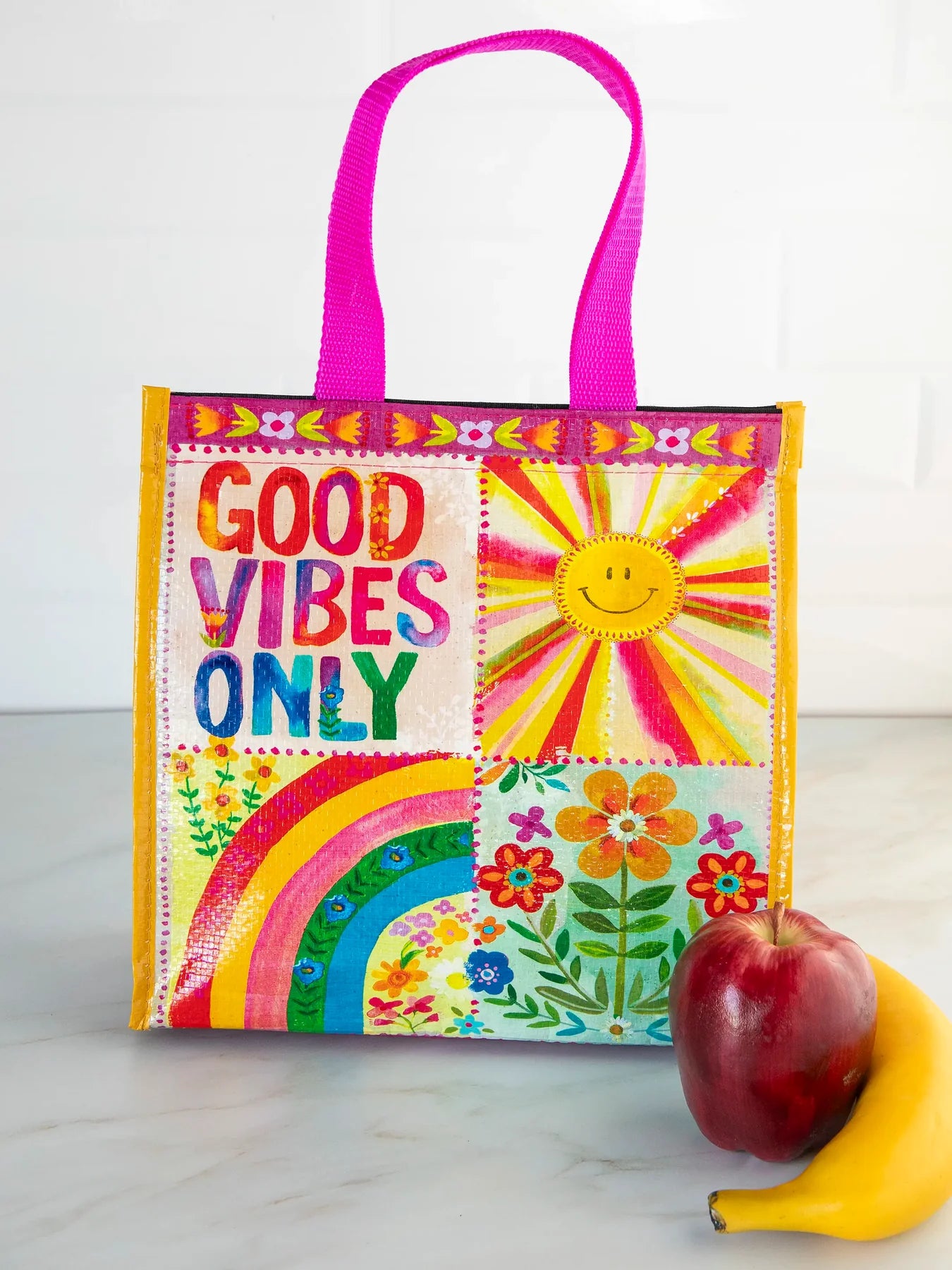 Insulated lunch bag with velcro closure by Natural Life.
