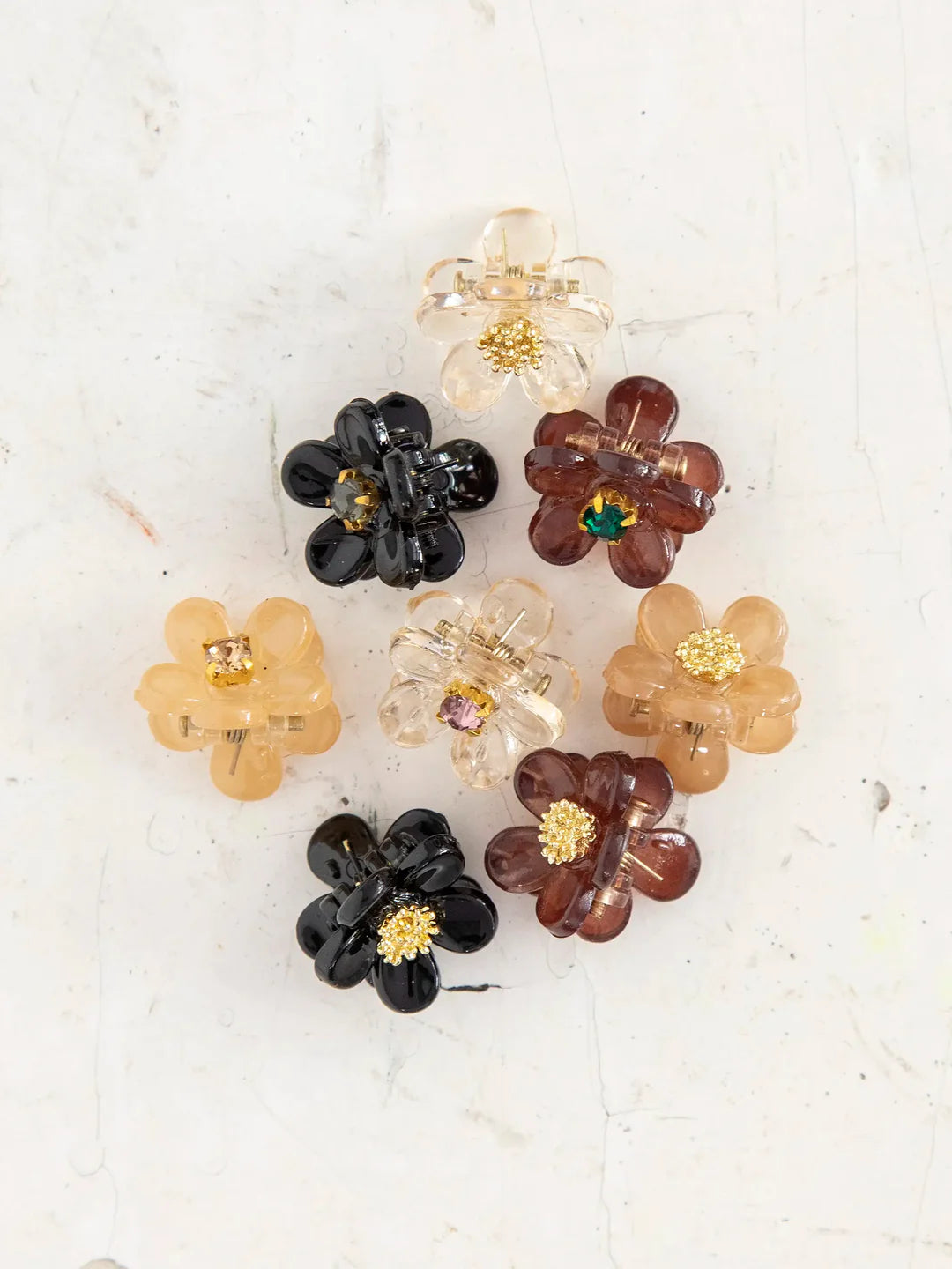 Micro mini hair clips in neutral colors by Natural Life.