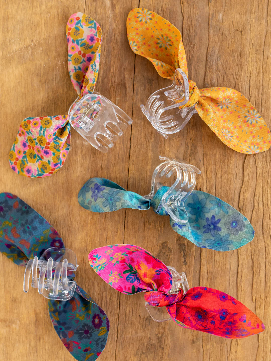 Mini bow clips, set of 5, by Natural Life.