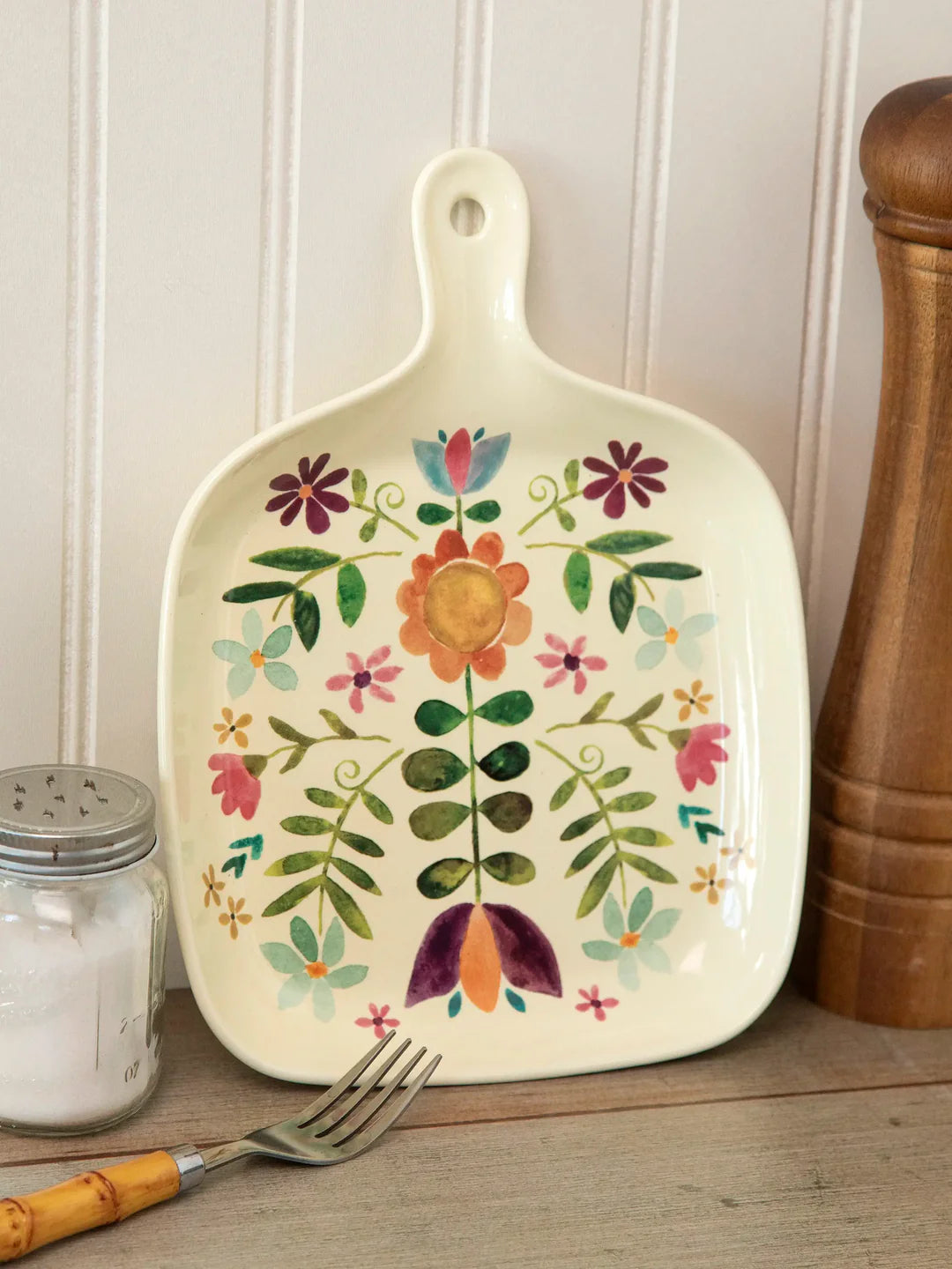 Oven-to-table plate by Natural Life that is oven-safe up to 465F.
