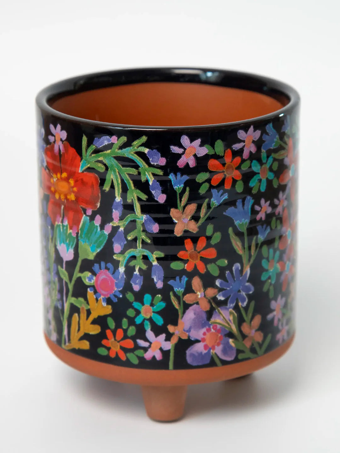 Natural Life Artisan Planter - Every Flower - Navy - Lace and Grace Boutique
