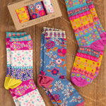 Natural Life Boho Socks Set - Cream Borders - Lace and Grace Boutique