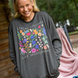 Natural Life Spread Kindness Pocket Sweatshirt - Charcoal - Lace and Grace Boutique