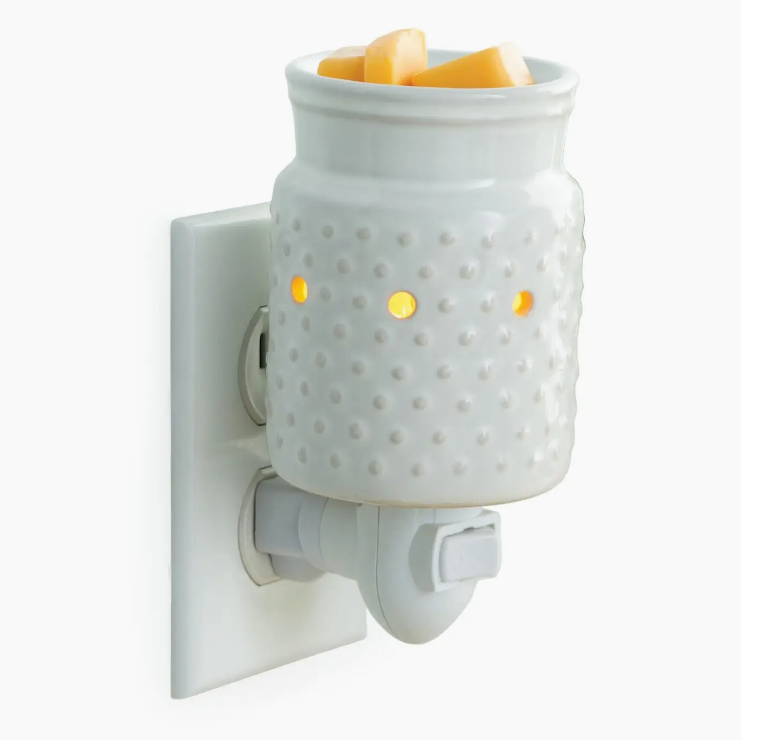 Classic White Hobnail Fragrance Warmer - Lace and Grace Boutique