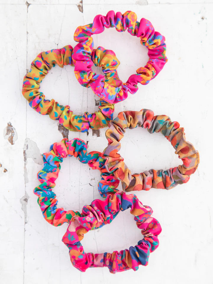 Natural Life Mixed Print Scrunchies - Pink - Lace and Grace Boutique