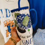 Kentucky "Saturdays in Lexington" Swig 40 oz. mega mug with silicone straw, comfort-grip handle, and a built-in silicone coaster.
