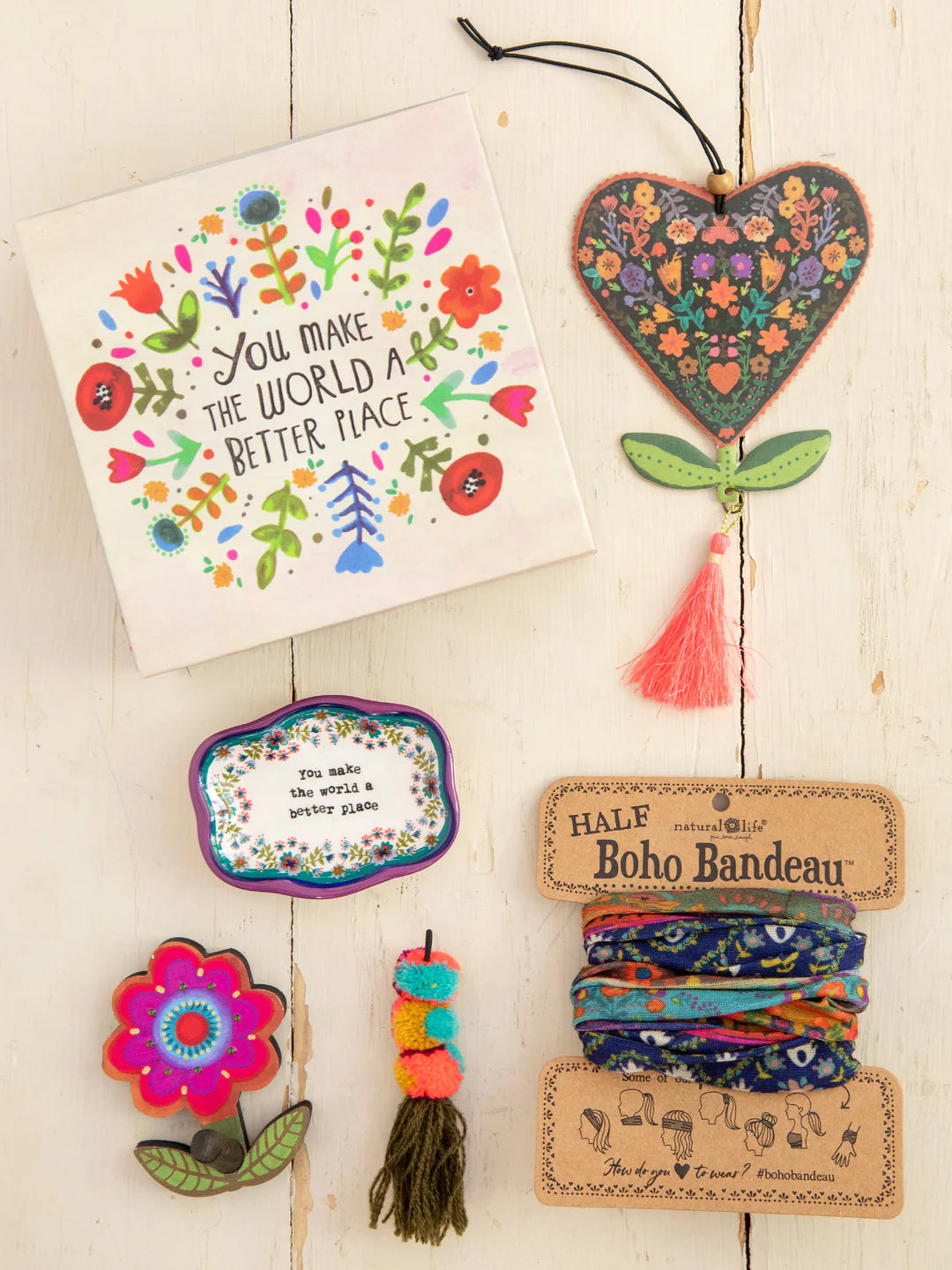 Natural Life Happy Box Gift Set - You Make The World A Better Place - Lace and Grace Boutique