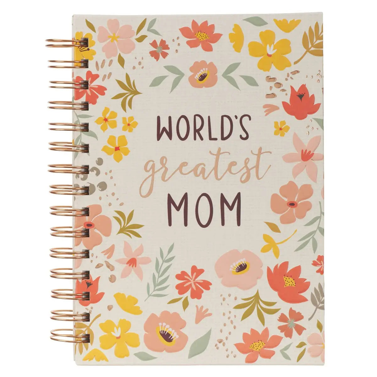 World's Greatest Mom Spiral-Bound Journal - Lace and Grace Boutique