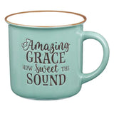 Amazing Grace How Sweet The Sound Camp Mug - Green - Lace and Grace Boutique