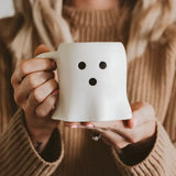 Ghost Figure Coffee Mug - Off White - Lace and Grace Boutique