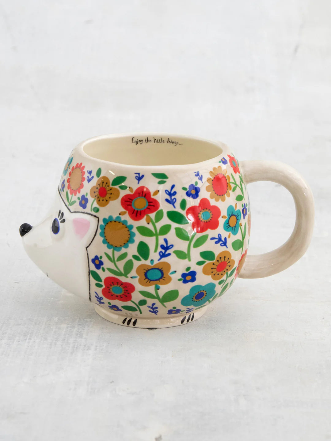 Natural Life Folk Mug - Harriet The Hedgehog - Lace and Grace Boutique