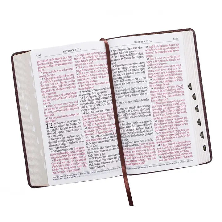 KJV Bible Faux Leather - Dark Brown - Lace and Grace Boutique