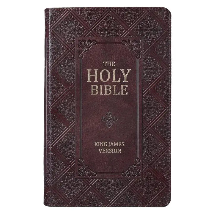 KJV Bible Faux Leather - Dark Brown - Lace and Grace Boutique