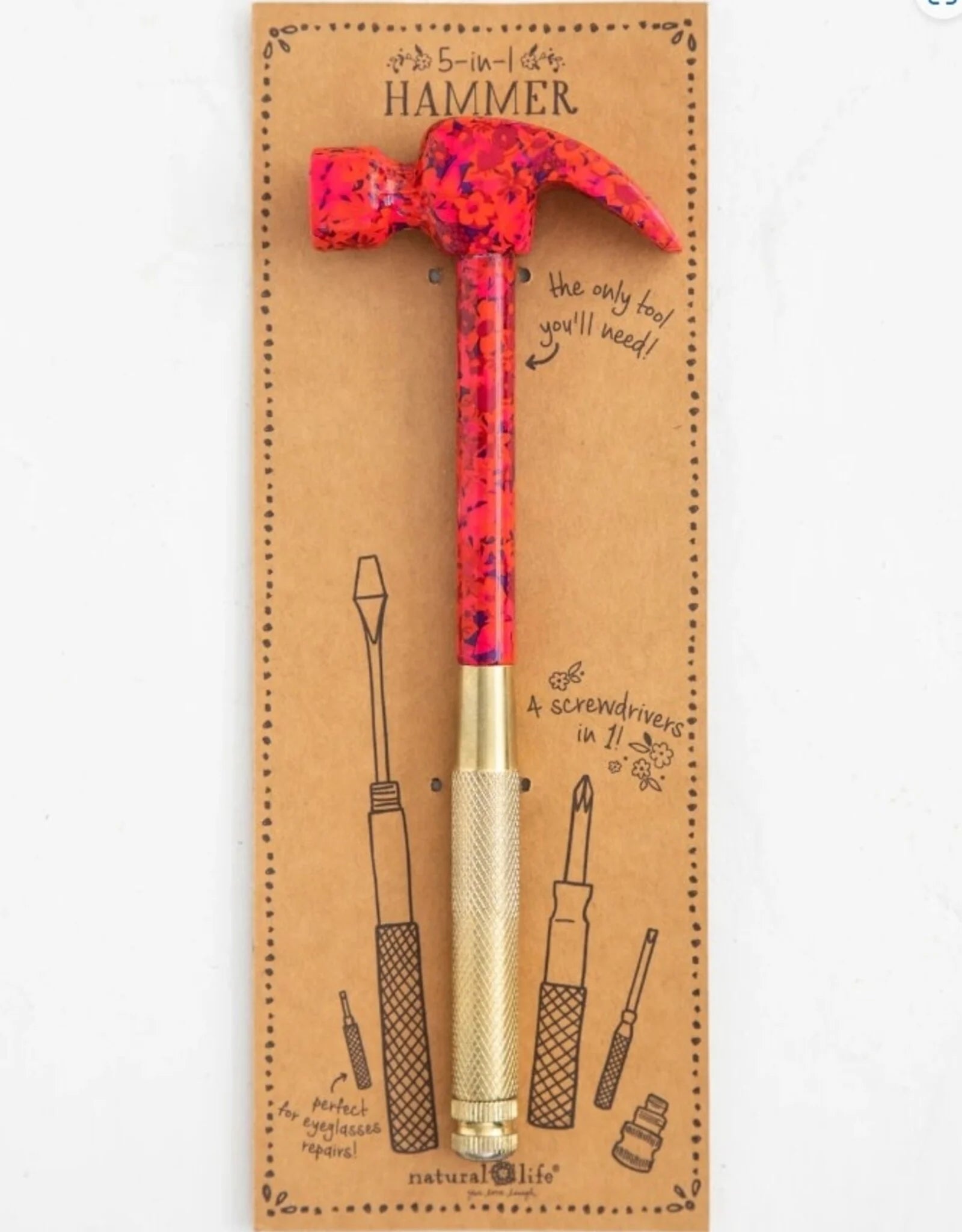 Natural Life 5 in 1 Hammer & Screwdriver Set - Lace and Grace Boutique