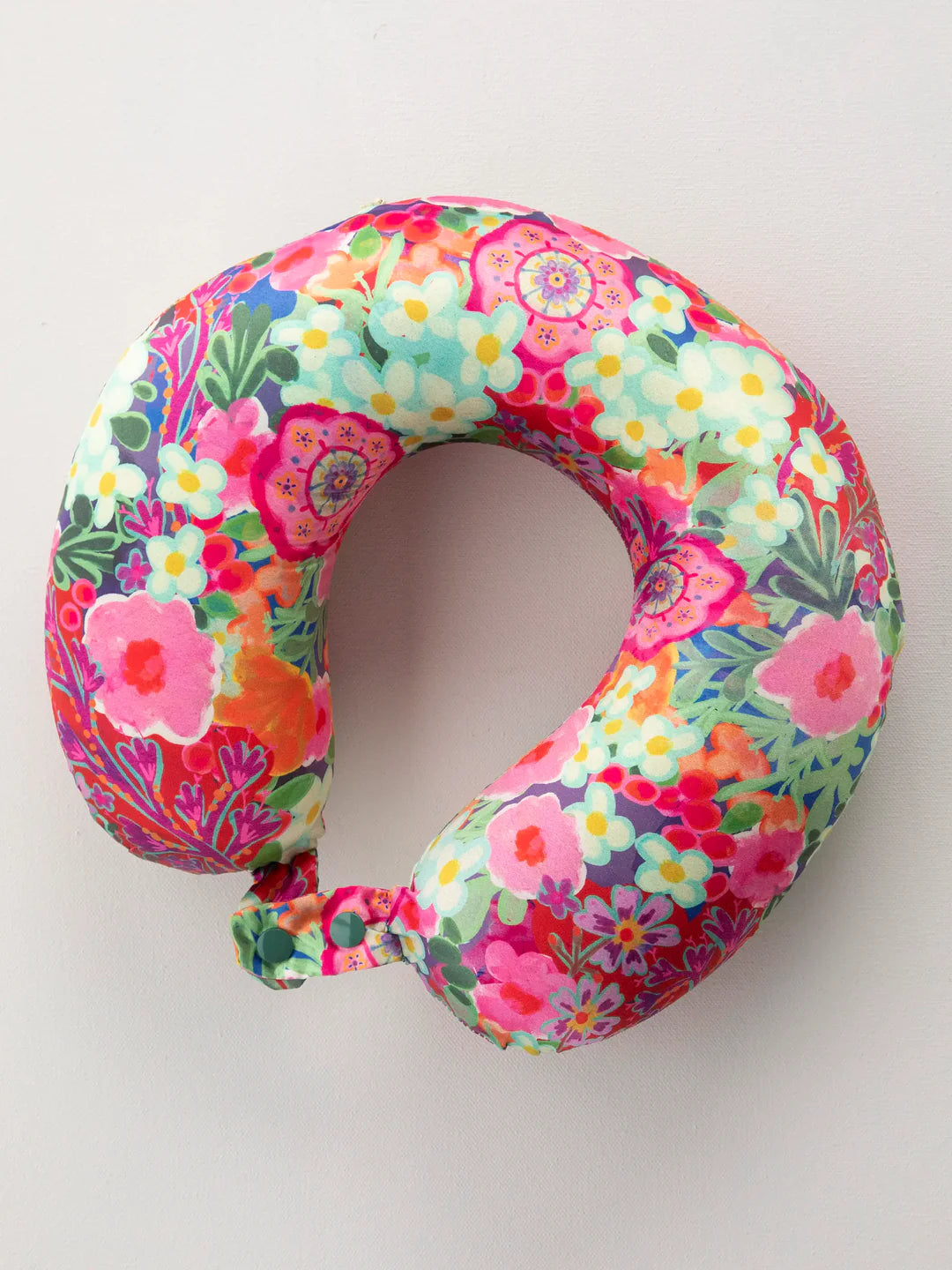 Natural Life Travel Neck Pillow - Pink Painted Garden - Lace and Grace Boutique