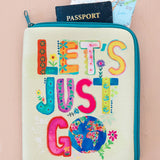 Natural Life Travel Document Pouch - Let's Just Go - Lace and Grace Boutique
