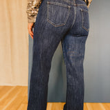 KanCan High Rise Wide Leg Jean - Dark Denim - Lace and Grace Boutique