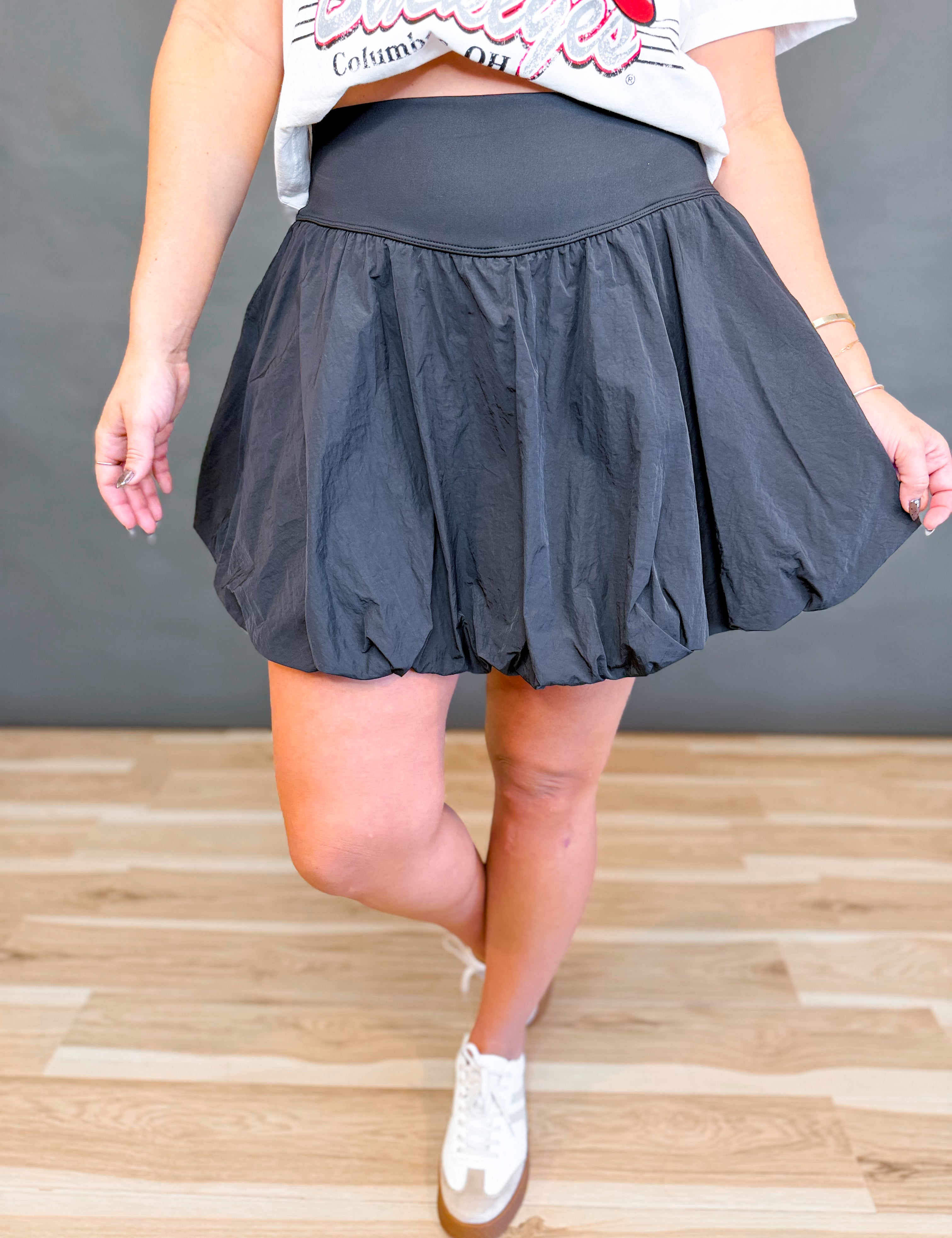 Simply Southern Bubble Skirt - Black - Lace and Grace Boutique