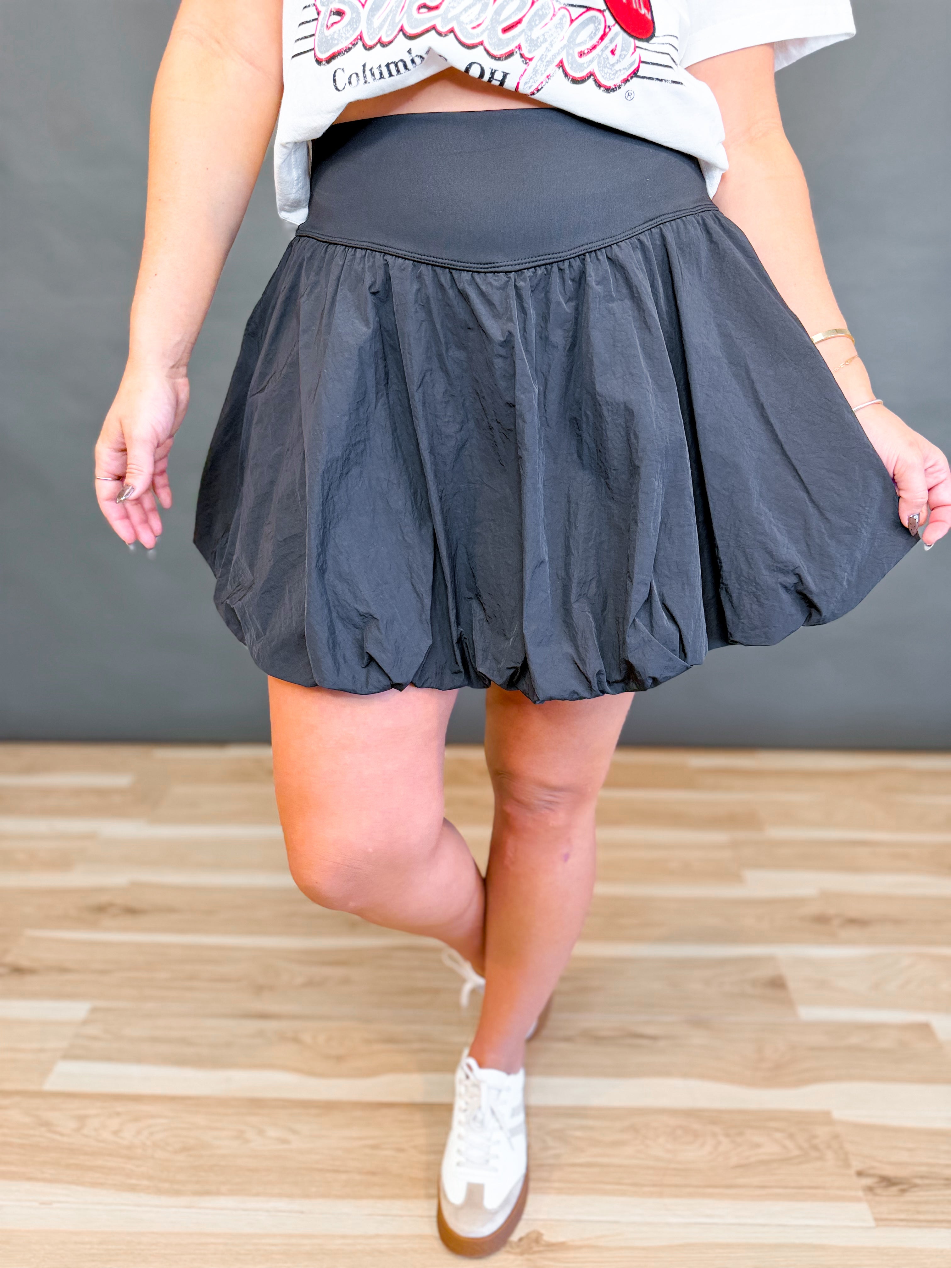 Simply Southern Bubble Skirt - Black - Lace and Grace Boutique