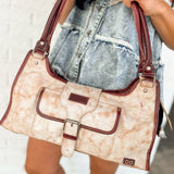 BedStu Unbending Shoulder Bag - Nectar Lux Cherry Lacquer Rustic