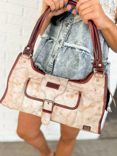 BedStu Unbending Shoulder Bag - Nectar Lux Cherry Lacquer Rustic - Lace and Grace Boutique