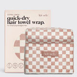 Kitsch Extra Large Quick-Dry Hair Towel Wrap - Terracotta - Lace and Grace Boutique