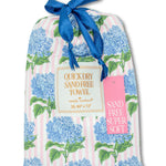 Simply Southern Quick Dry Sand Free Towel - Hydrangea Pink - Lace and Grace Boutique