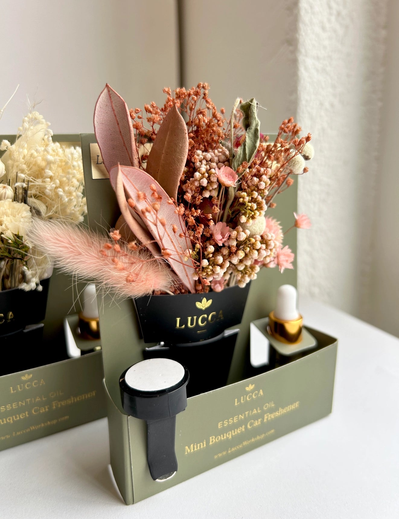 Mini Bouquet Car Freshener - Lavender & Orange - Lace and Grace Boutique