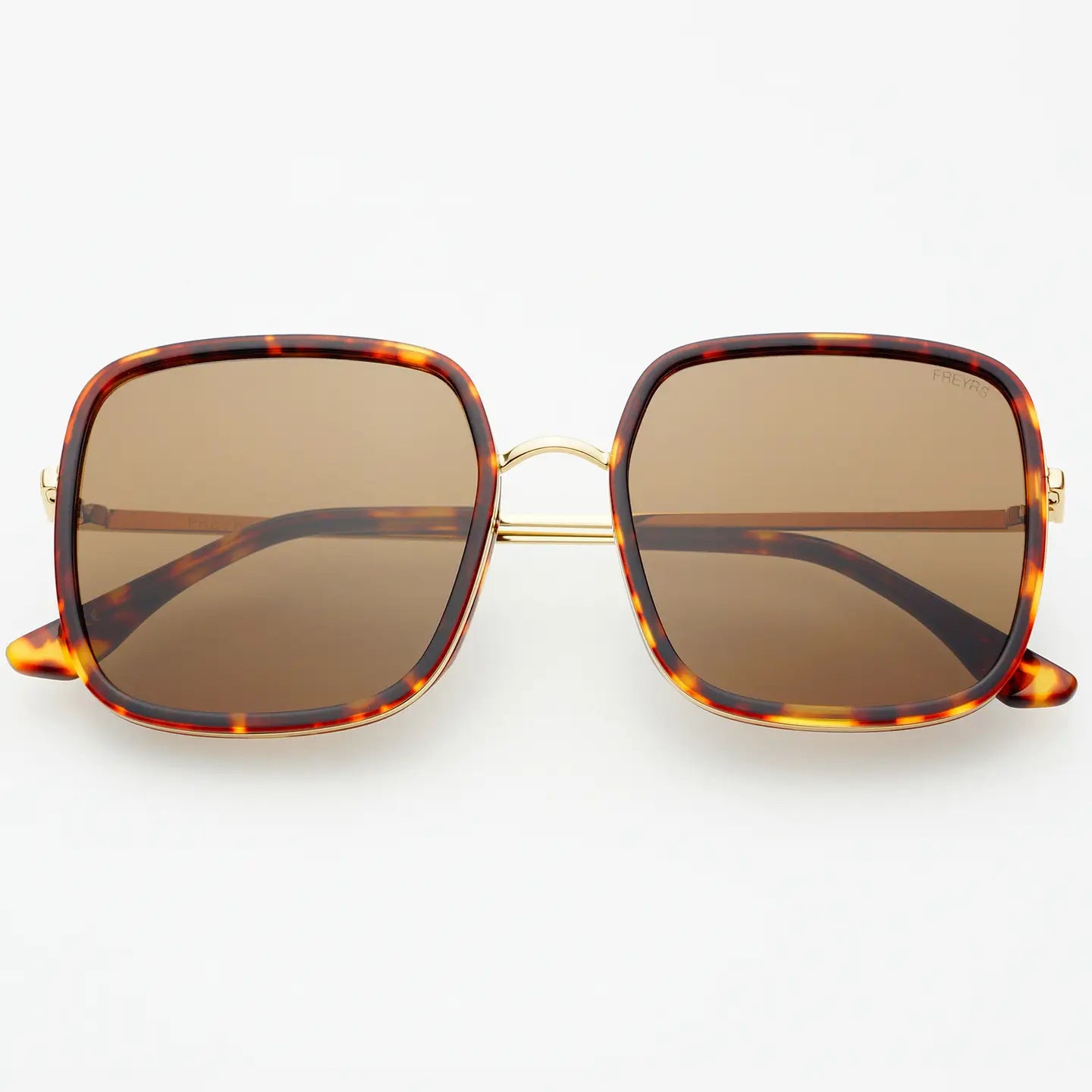 FREYRS Cosmo Acetate Womens Square Sunglasses - Dark Tortoise - Lace and Grace Boutique