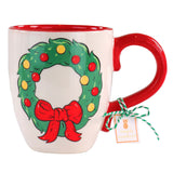 Simply Southern Ceramic Mug - Wreath - Lace and Grace Boutique