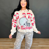 Ohio State Football Crewneck Sweatshirt - Oatmeal