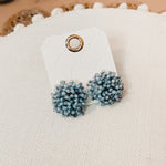 Back At It Beaded Cluster Earrings - Blue - Lace and Grace Boutique