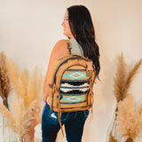 American Darling Saddle Blanket Backpack with Fringe