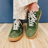 Scottie Suede Sneaker - Green - Lace and Grace Boutique