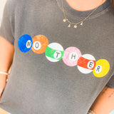 Mother Pool Ball Graphic Tee - Charcoal - Lace and Grace Boutique