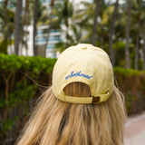 Dilly Dally Dad Cap - Butter Yellow - Lace and Grace Boutique