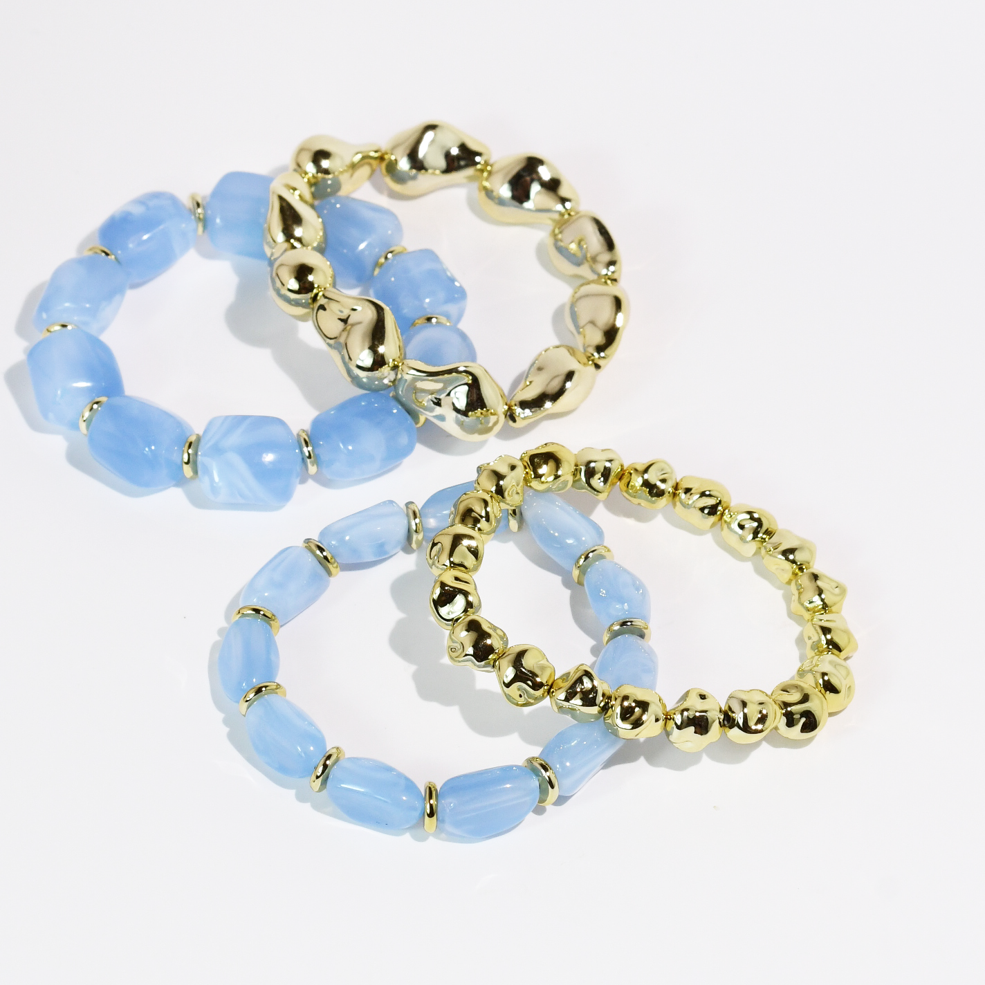 Blue All Day Bracelet Set - Lace and Grace Boutique