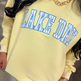 Lake Day Corded Sweatshirt - Butter Yellow