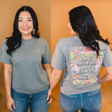 Simply Southern She Believed Tee - Graphite